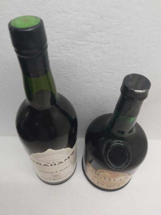 1987 Graham's Malvedos, Vintage Port  Grenadier Fine Old Tawny -  Douro  - 2 Flasker (0,75 L)