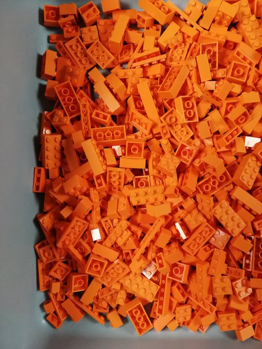 Lego - geen serie - Partij van 1000 oranje bouwstenen - 2000-2010