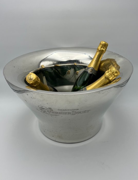 Étain d’Anjou - Perrier Jouët  Eric Berthes - Champagne køler -  Dobbelt - Tin