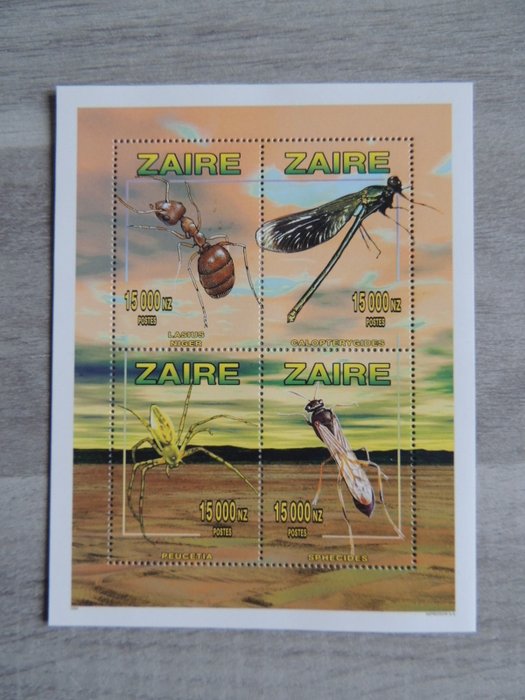 Zaire 1996/1997 - Samling af Cob Blocks # 70/119 c/v €900