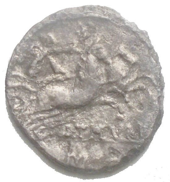 Romerska republiken L Titurius Lf Sabinus 89 fKr Denarius  (Ingen mindstepris)