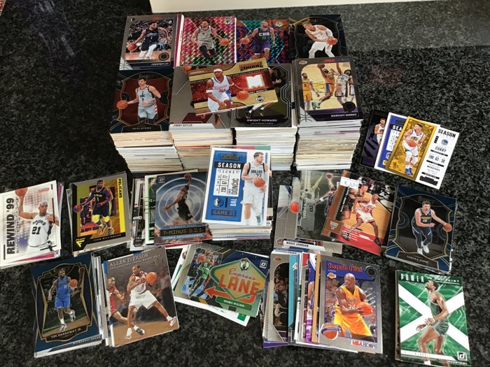 1980 to now - Panini Fleer Skybox Upper Deck - 1200+ NBA cards - LeBron Curry Pippen Iverson Holiday Antetokounmpo Jokic Ewing Magic Luka - 1 Mixed collection