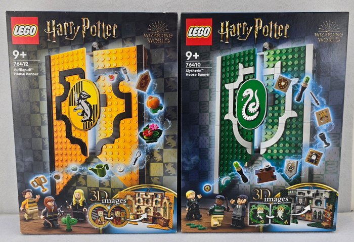 Lego - Harry Potter - 76410 - Slytherin House Banner  / 76412 - Hufflepuff House Banner - 2020+