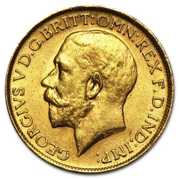 Storbritannien. British Gold Sovereign King George V (Random Year)