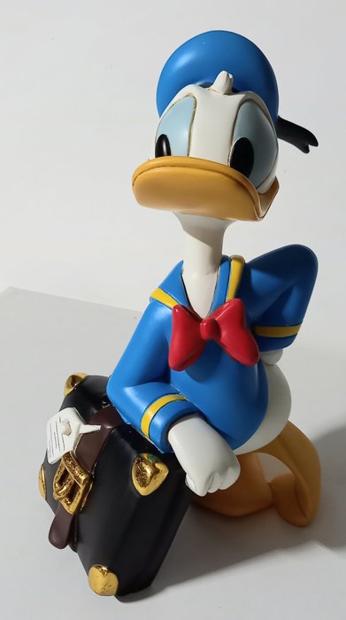 Disney - Donald Duck - Donald Duck with a suitcase - originele verpakking - 26 cm - jaren 1990 - Disney imprint