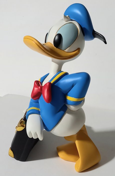 Disney - Donald Duck - Donald Duck with a suitcase - originele verpakking - 26 cm - jaren 1990 - Disney imprint