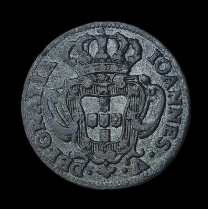 Portugal. D. João V (1706-1750). V Reis 1736 - Módulo Médio - 2º Tipo  (Ingen mindstepris)