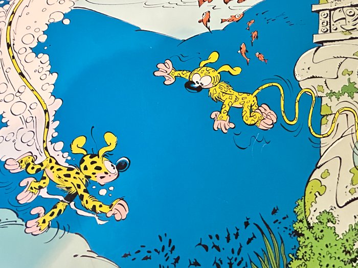 Marsupilami - Franquin zeefrduk Marsupilami aquatique - 1 Album - Første udgave - 1990