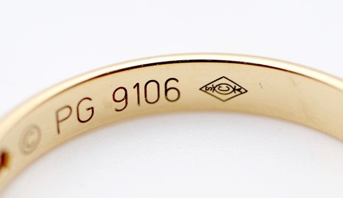 Ingen mindstepris - Cartier - Ring - wedding band - 18 kraat Gulguld