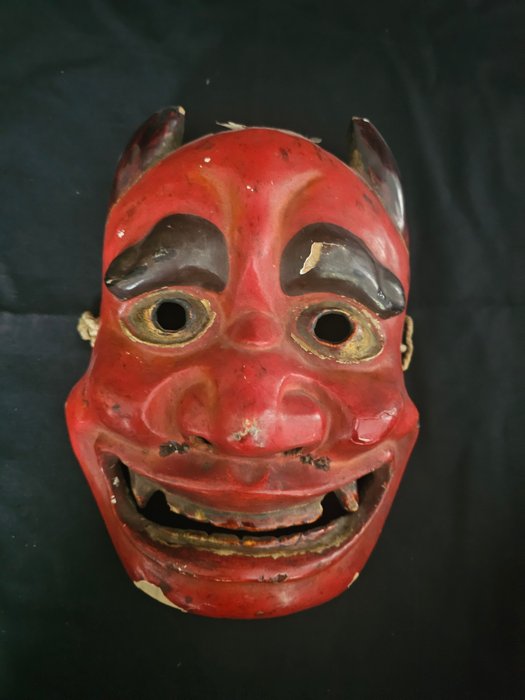 Noh maske - Træ - Sen Edo-periode / 1800-tallet eller senere - Noh maske af hannya