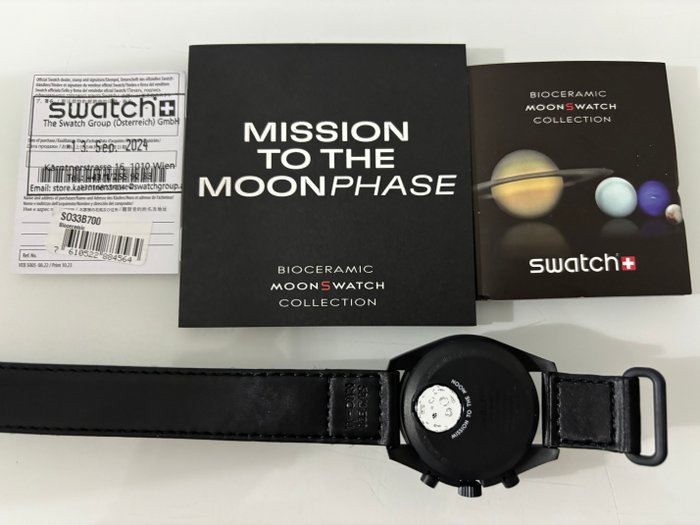 Swatch - MoonSwatch. Mission to the MoonPhase (Black) - Ingen mindstepris - Unisex - 2011-nu