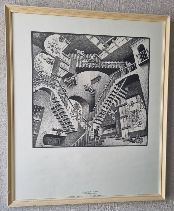 M.C. Escher (1898-1972), after  - Mei 1953 - "Relativiteit"