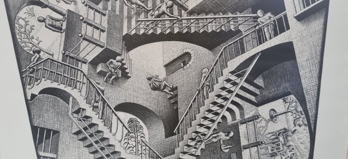 M.C. Escher (1898-1972), after  - Mei 1953 - "Relativiteit"