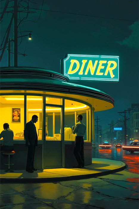 RINGER - Hommage à Hopper "Nighthawks" #5 (XXL)