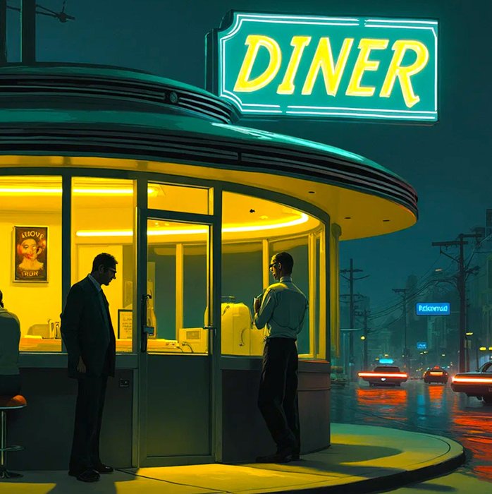 RINGER - Hommage à Hopper "Nighthawks" #5 (XXL)