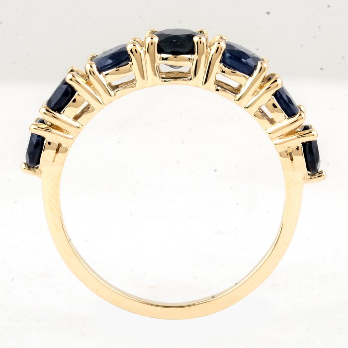 Ingen mindstepris - Ring - 14 karat Gulguld -  3.00ct. tw. Safir