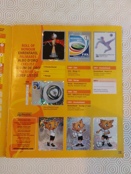 Panini - Women's World Cup Germany 2011 - REWE Bonus + Complete Album