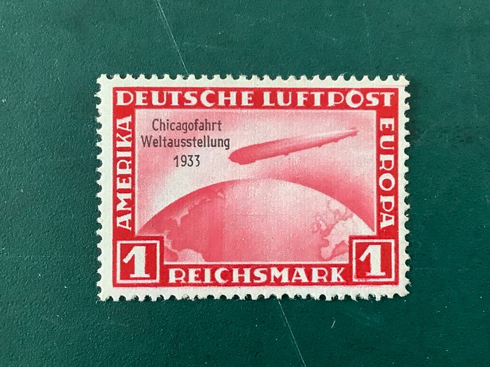 Tyske Kejserrige 1933 - 1 Mark Chicagofarth - Michel 496