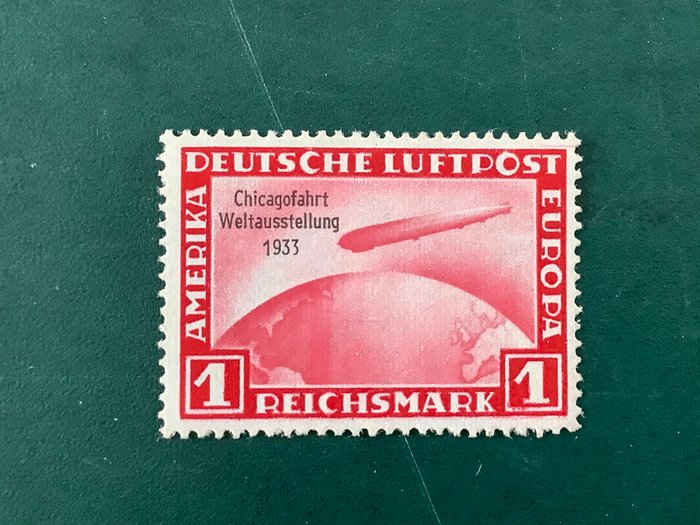 Tyske Kejserrige 1933 - 1 Mark Chicagofarth - Michel 496