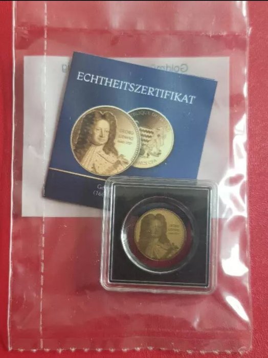 Tchad Georg Ludwig 1/1000 Oz (999) mit COA  (Ingen mindstepris)