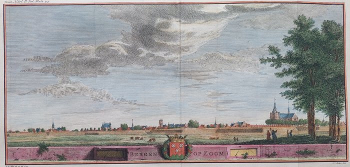 Holland - Bergen op Zoom; Isaak Tirion - Bergen op Zoom - 1740