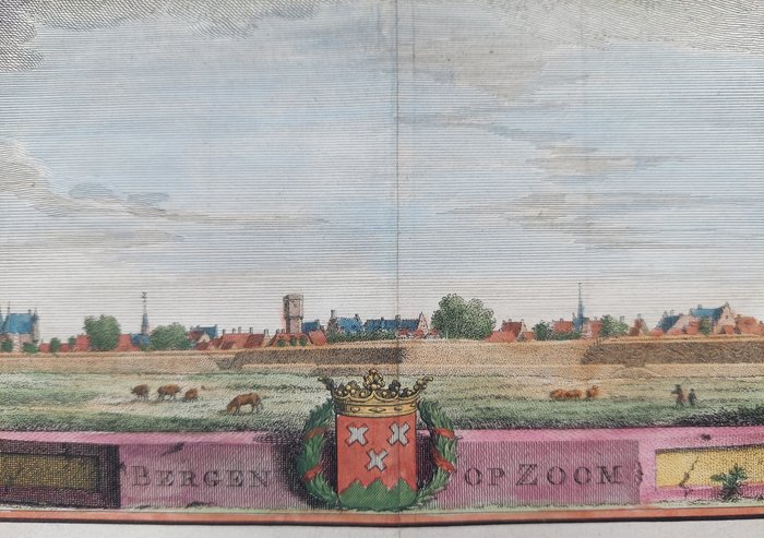 Holland - Bergen op Zoom; Isaak Tirion - Bergen op Zoom - 1740