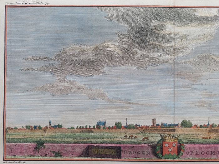 Holland - Bergen op Zoom; Isaak Tirion - Bergen op Zoom - 1740