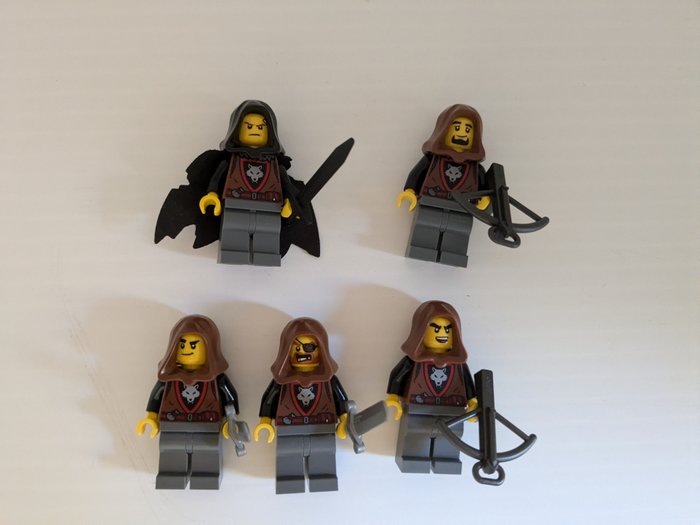 Lego - Minifigurer - 10 nuove minifigure Lego Castle Wolfpack e Forestman