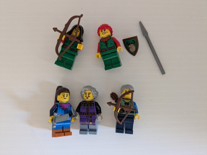 Lego - Minifigurer - 10 nuove minifigure Lego Castle Wolfpack e Forestman