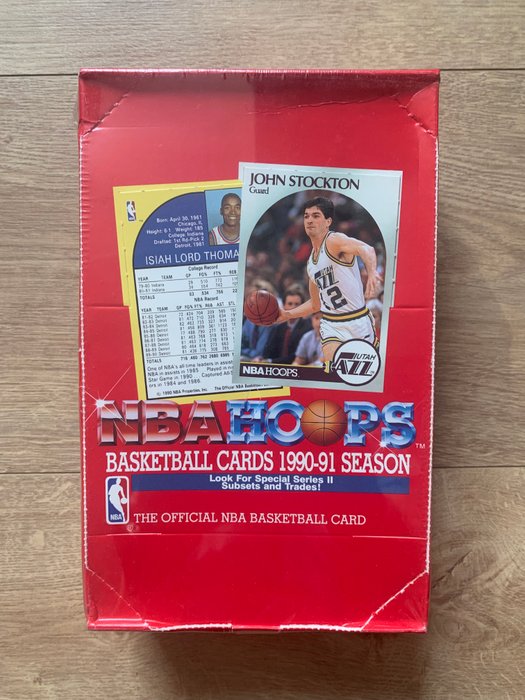 1989/90 to 93/94 Hoops, Skybox, Fleer, Topps, Upper Deck NBA Basketball Cards - 12 Booster pack - Glimrende (EX)