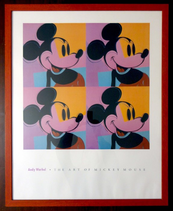 Andy Warhol Print - The Art Of Mickey Mouse - 1982