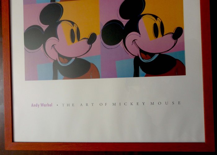 Andy Warhol Print - The Art Of Mickey Mouse - 1982