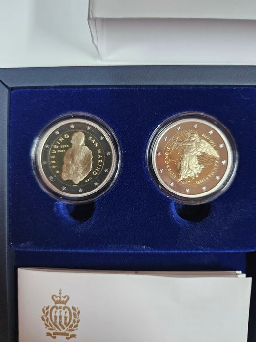 San Marino. Proof Set 2023 (incl. 2 euro "Perugino" + "Luca Signorelli")