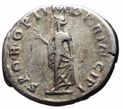 Romerska republiken. Trajan (AD 98-117). Denarius Scarce bust type