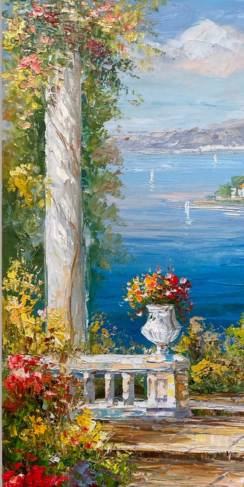 Christof Vevers (1962) - French Rivièra, Côte d'Azur, Juan les Pins - Terrasse au Bord de Mer