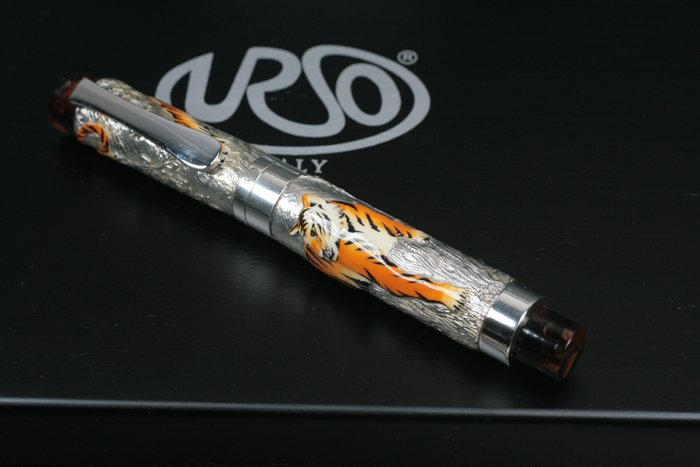 URSO - Urso Tiger collection limited edition in silver 925 and enamels - Rollerpen