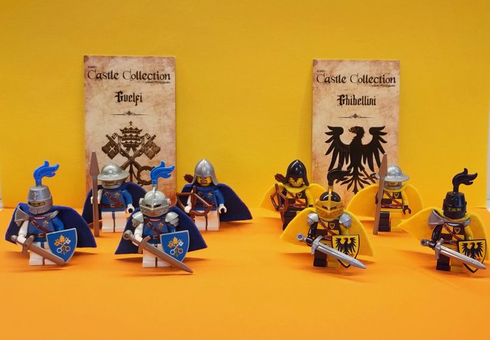 Lego - Castle - Minifigures Guelfi e Ghibellini Custom Made Limited Edition - 2020+