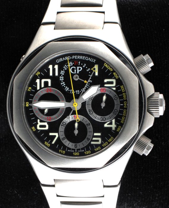 Girard-Perregaux - 'Laureato EVO 3' - Titanium - Column Wheel Chronograph - Ref. No: 80180 1 11 6516 - Mænd - 2000-2010