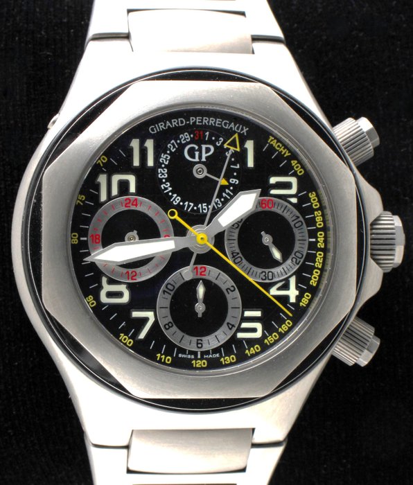 Girard-Perregaux - 'Laureato EVO 3' - Titanium - Column Wheel Chronograph - Ref. No: 80180 1 11 6516 - Mænd - 2000-2010