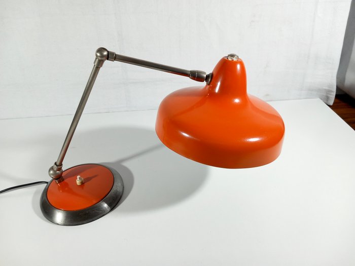 Bordlampe - Stål - justerbart design 70'erne