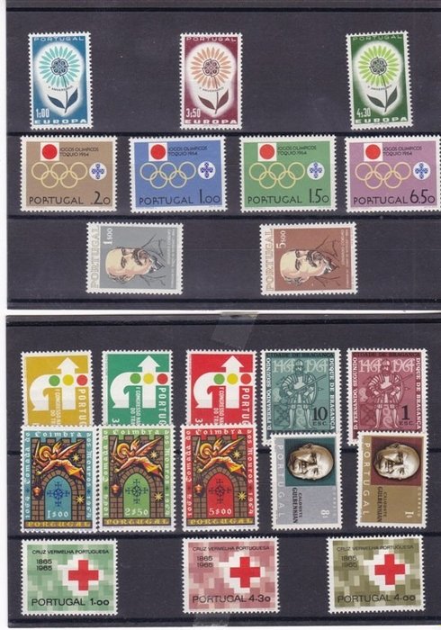 Portugal  - 1960/1976 - Komplet eller meget avanceret samling - 17 år