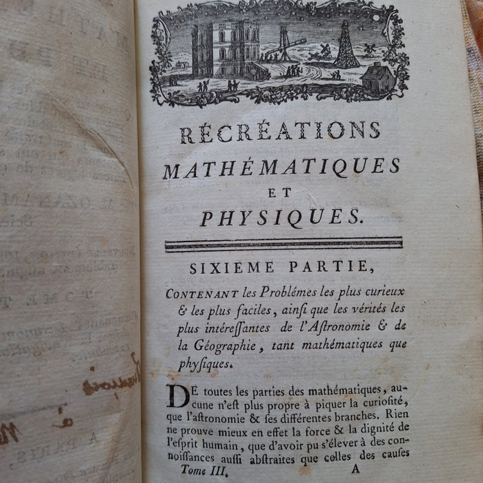 Ozanam - Récréation Mathématiques et Phisiques - 1790