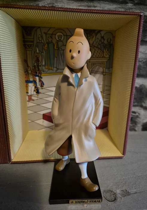 Statuette - Tintin - Statuette Leblon Delienne - Le sceptre d'Ottokar - ref 58 - 1994 - Harpiks (syntetisk harpiks)