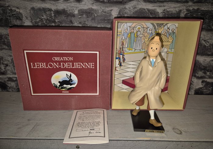 Statuette - Tintin - Statuette Leblon Delienne - Le sceptre d'Ottokar - ref 58 - 1994 - Harpiks (syntetisk harpiks)