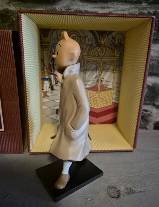 Statuette - Tintin - Statuette Leblon Delienne - Le sceptre d'Ottokar - ref 58 - 1994 - Harpiks (syntetisk harpiks)