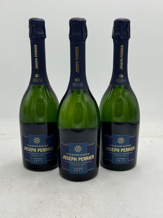 2015 Joseph Perrier - Champagne - 3 Flasker (0,75 L)