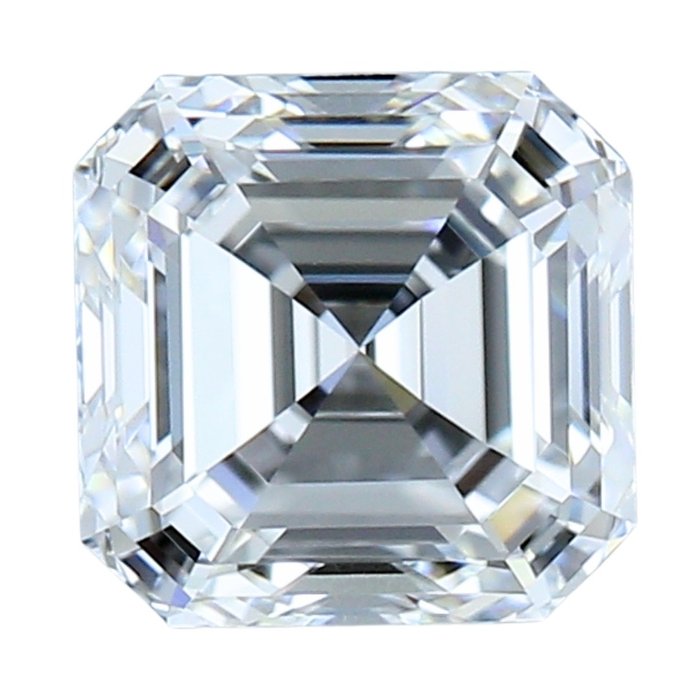 1 pcs Diamant  (Natur)  - 1.01 ct - Kvadrat - E - IF - Gemological Institute of America (GIA)