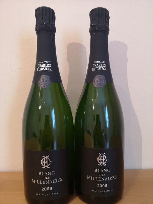 2006 Charles Heidsieck, Charles Heidsieck, Blanc de Millenaires - Champagne Blanc de Blancs - 2 Flasker (0,75 L)