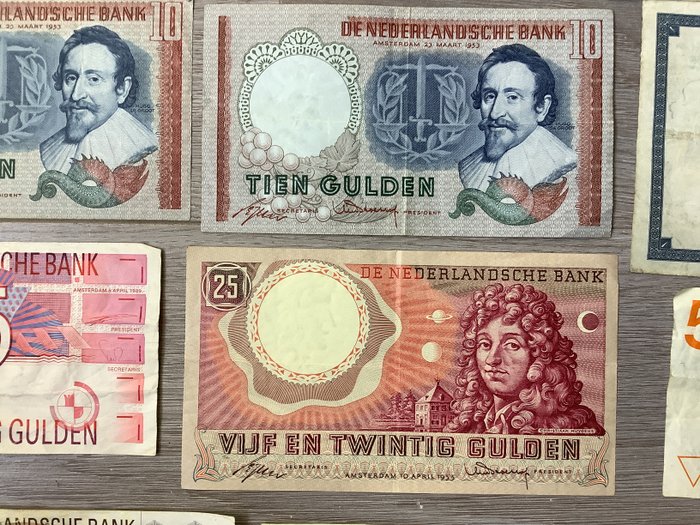 Holland. - 15 banknotes - various dates  (Ingen mindstepris)