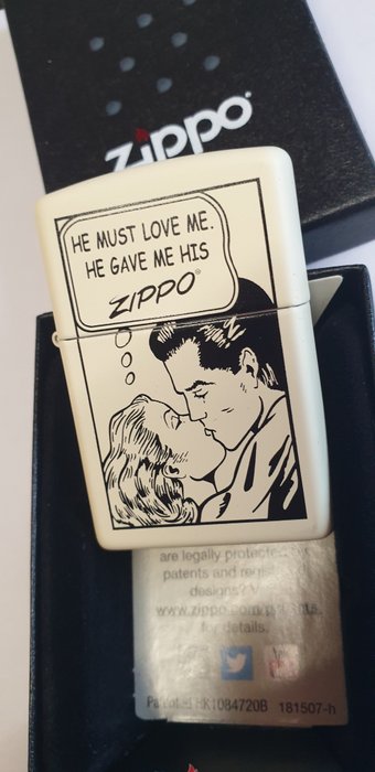 Zippo - Original Zippo Rarität Comic Limited Edition - Lighter - Chrome